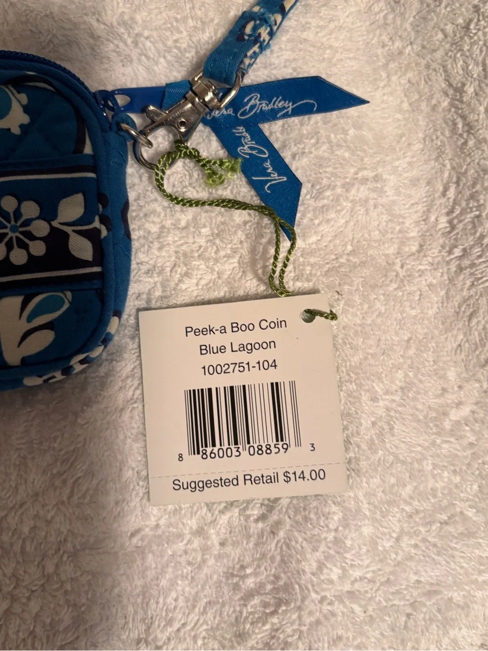 Vera Bradley Kids Pajama Set in Blue Lagoon Blue and White Floral